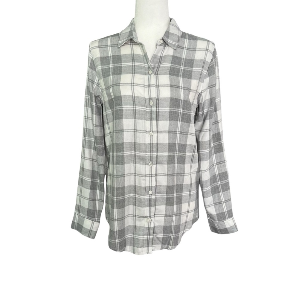 Banana Republic Women's Boyfriend Fit Flannel Button Down Shirt S NWT Plaid Top‎